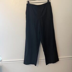 Madewell women's Pull-On Wide-Leg Pants Trousers Elastic Back  M